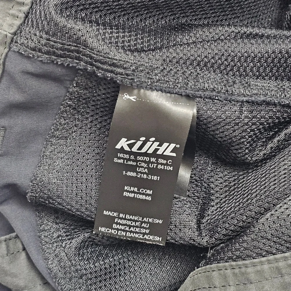 KUHL Renegade Pants Mens 40x29 Dark Gray Technical Hiking Outdoor Gorpcore
